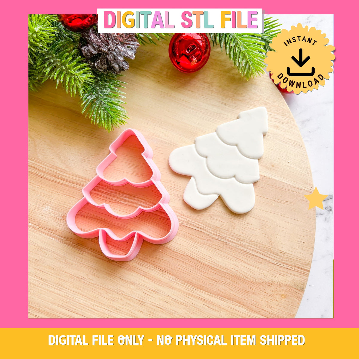 "Soft Christmas Tree" Cookie Cutter with imprint