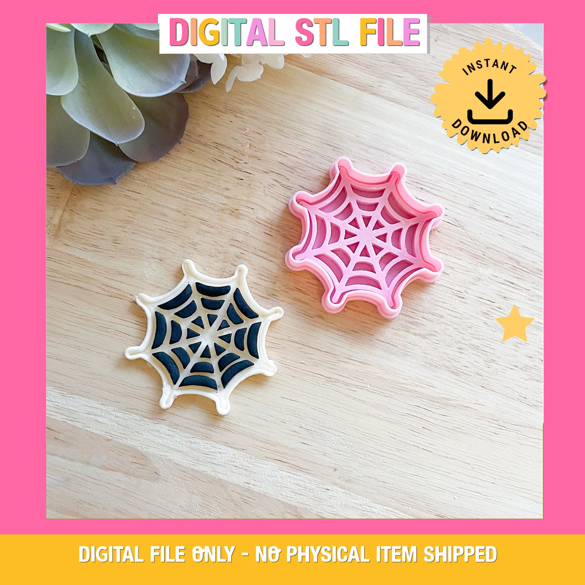"Spider Web" - Midi Cookie Cutter & Stamp