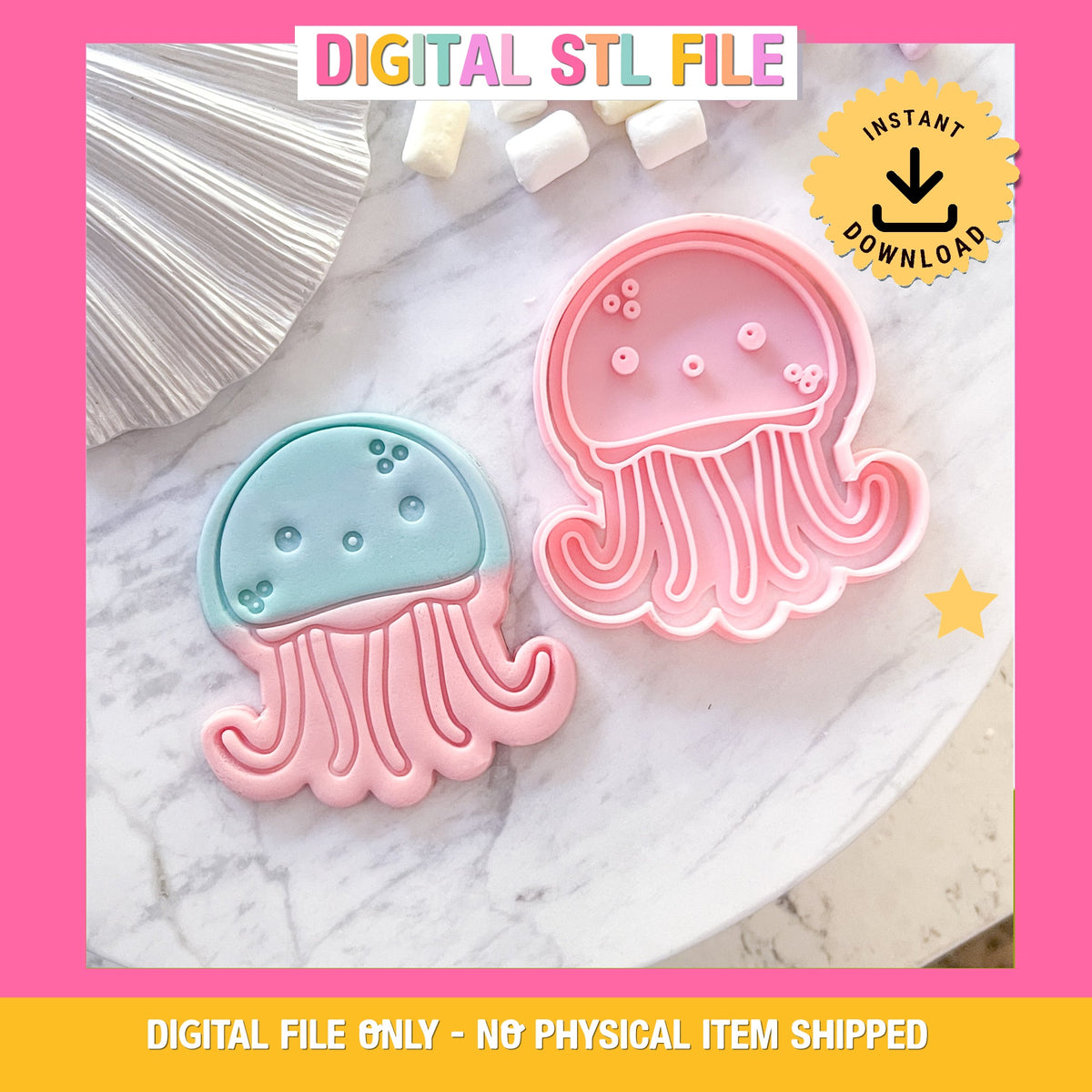 "Jellyfish" - Cookie Cutter & Stamp