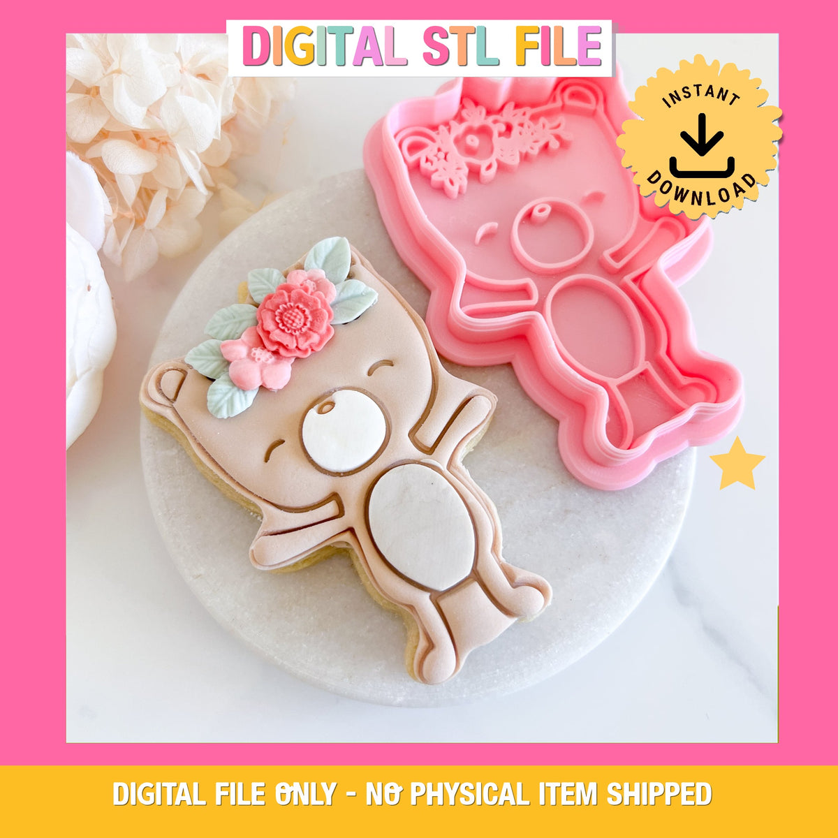 "Dancing Bear”- Cookie Cutter & Stamp