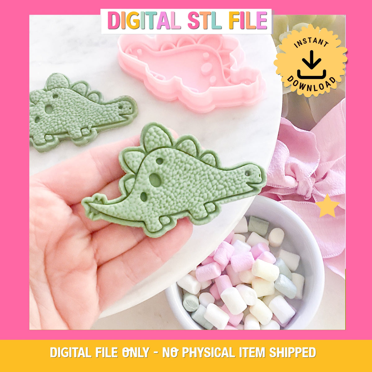 "Stegosaurus" Cookie Cutter & Stamp