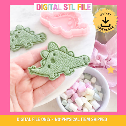 "Stegosaurus" Cookie Cutter & Stamp