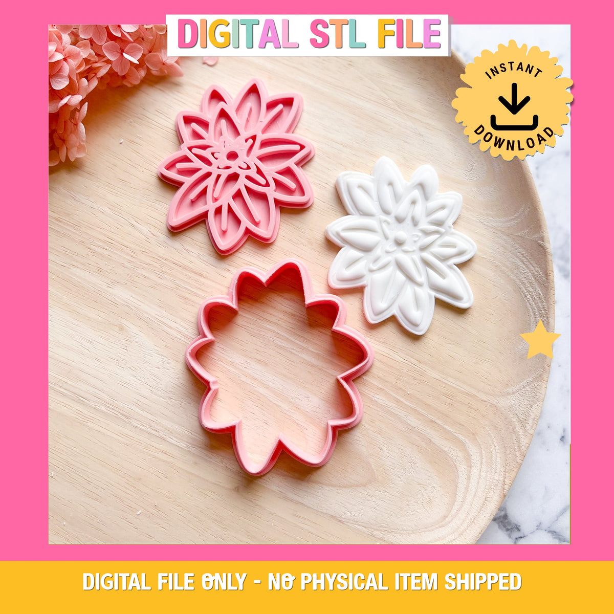 "Succulent" SECONDS SALE - Cookie Cutter & Stamp