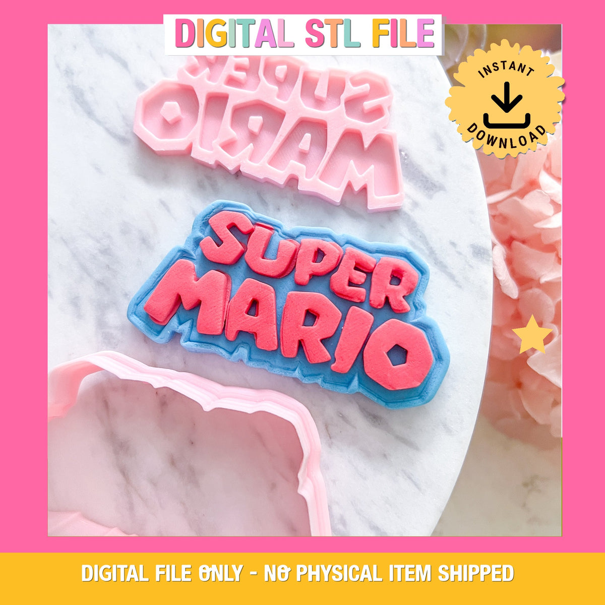 "Super Mario Logo" Cookie Cutter & Stamp