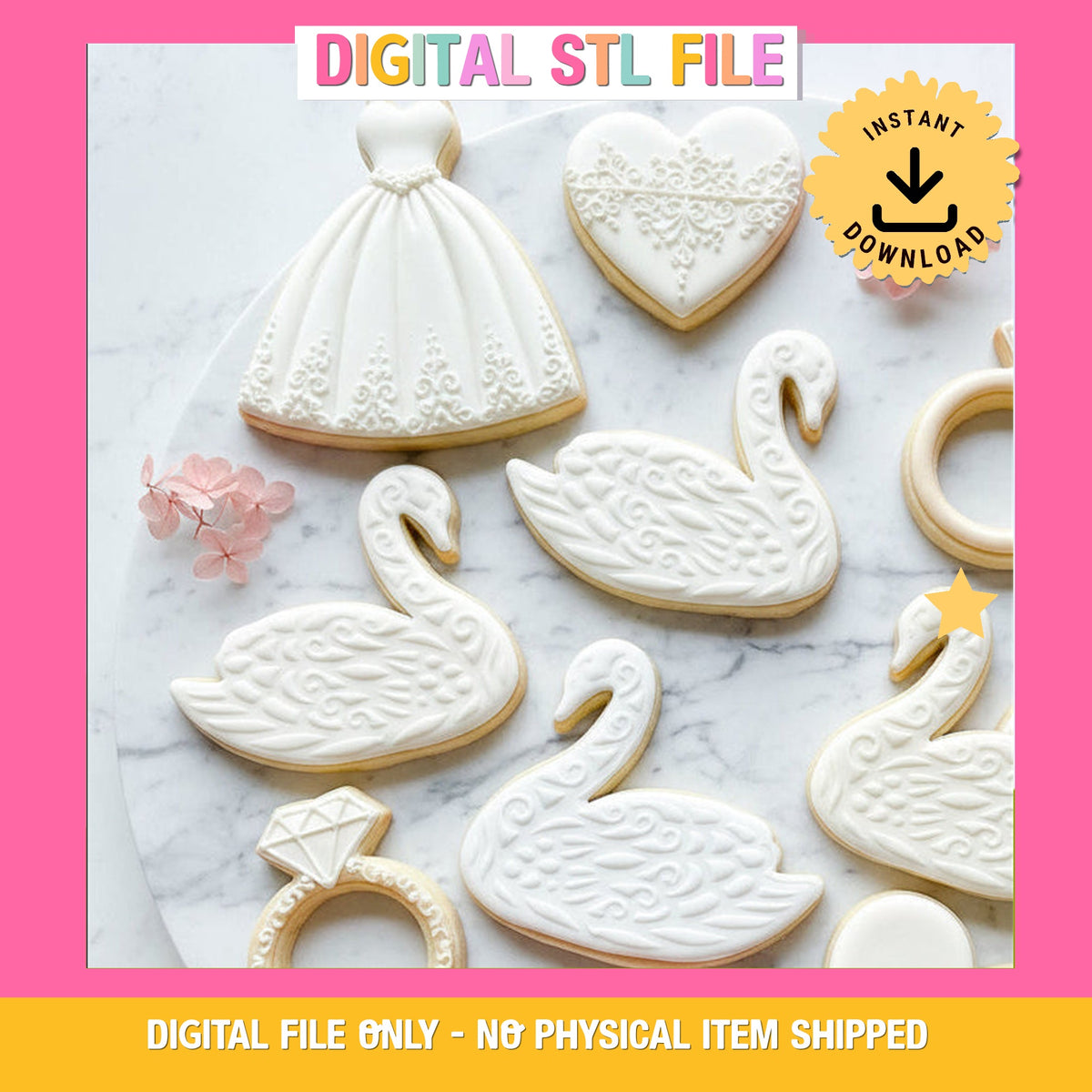 "Swan" Cookie Cutter & Stamp