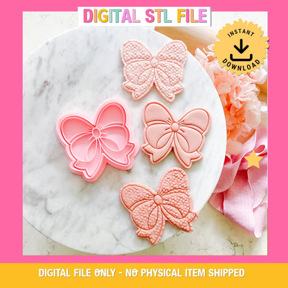 "Bow #2" - Cookie Cutter & Stamp