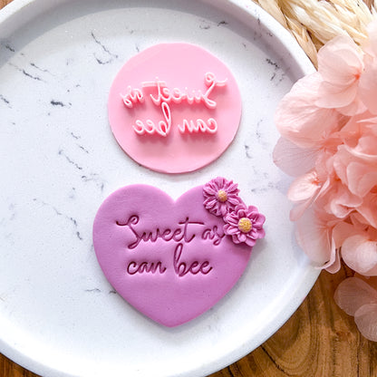 "Sweet As Can Bee"#2- Fondant Stamp