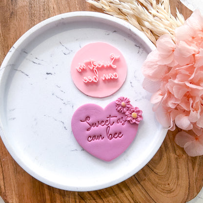 "Sweet As Can Bee"#2- Fondant Stamp