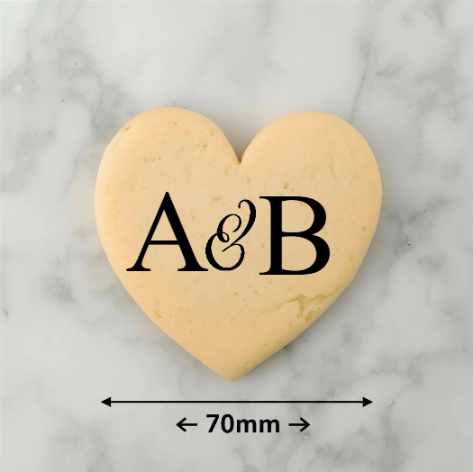 Design Your Own - Monogram Heart Cookie