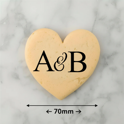 Design Your Own - Monogram Heart Cookie