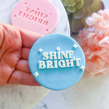 Shine Bright Raised Fondant Stamp