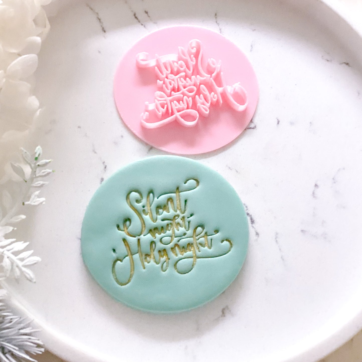Silent Night Holy Night Fondant Stamp