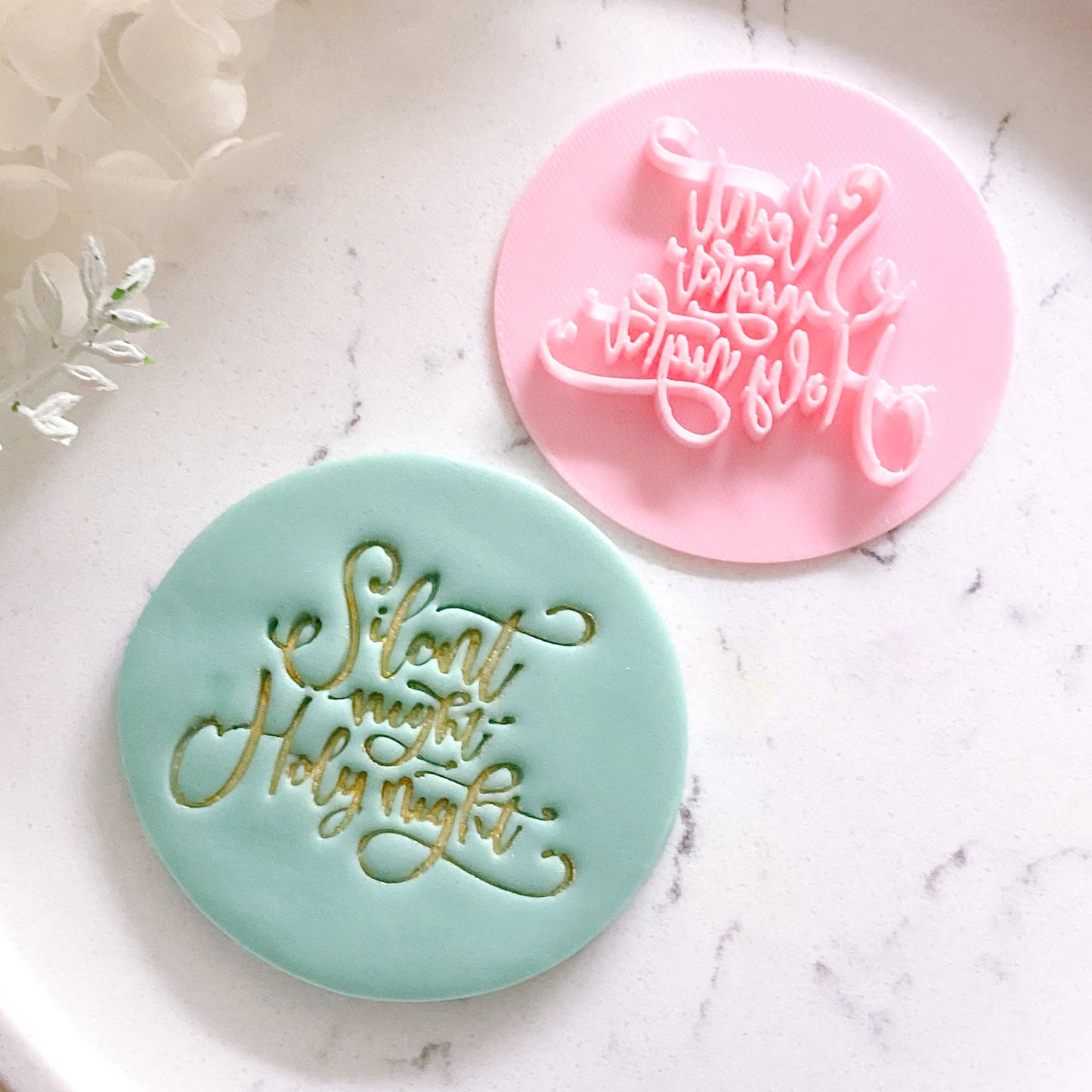 Silent Night Holy Night Fondant Stamp