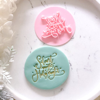 Silent Night Holy Night Fondant Stamp