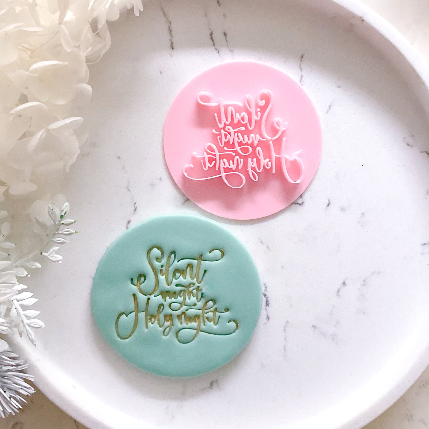 Silent Night Holy Night Fondant Stamp