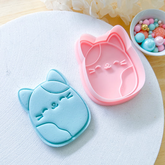 "Cat Squishmallow" - Cookie Cutter & Stamp