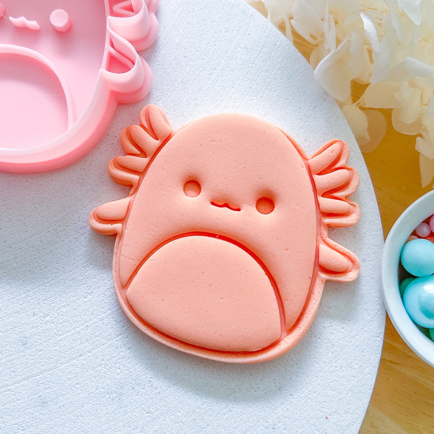 "Axolotal Squishmallow" - Cookie Cutter & Stamp
