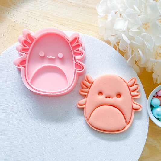 "Axolotal Squishmallow" - Cookie Cutter & Stamp