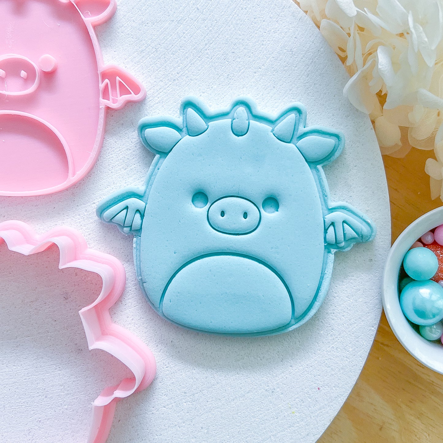 "Dragon Squishmallow" - Cookie Cutter & Stamp