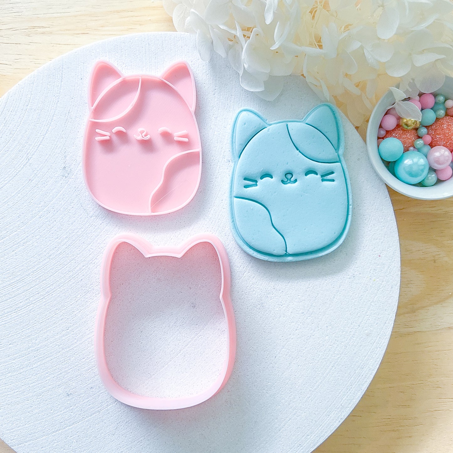 "Cat Squishmallow" - Cookie Cutter & Stamp