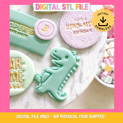 "T-Rex" Cookie Cutter & Stamp