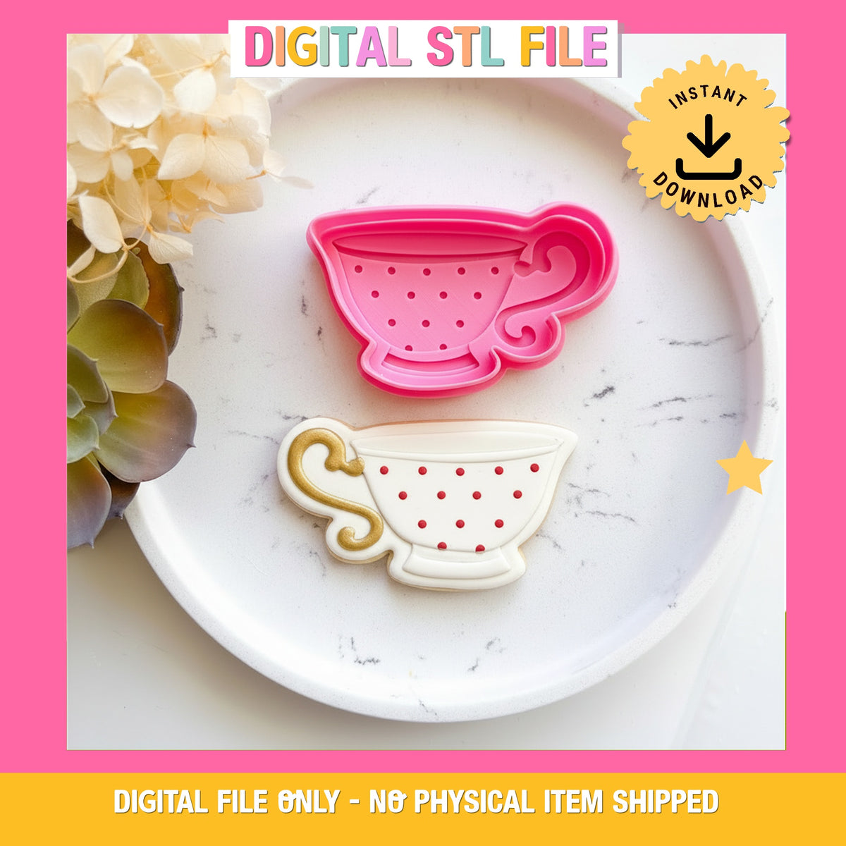 "Teacup" - Cookie Cutter & Stamp