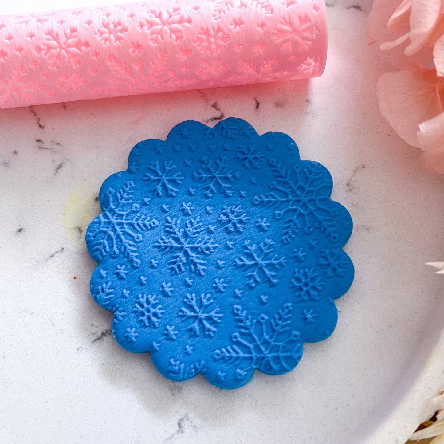 "Snowflake" Fondant Texture Roller