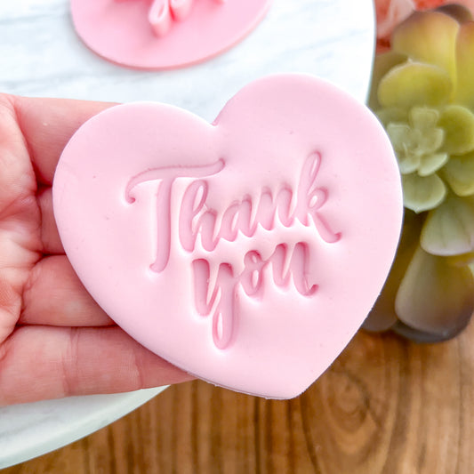 Thankyou Fondant Stamp