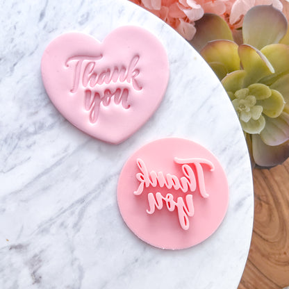 "Thankyou #1"  Fondant Stamp