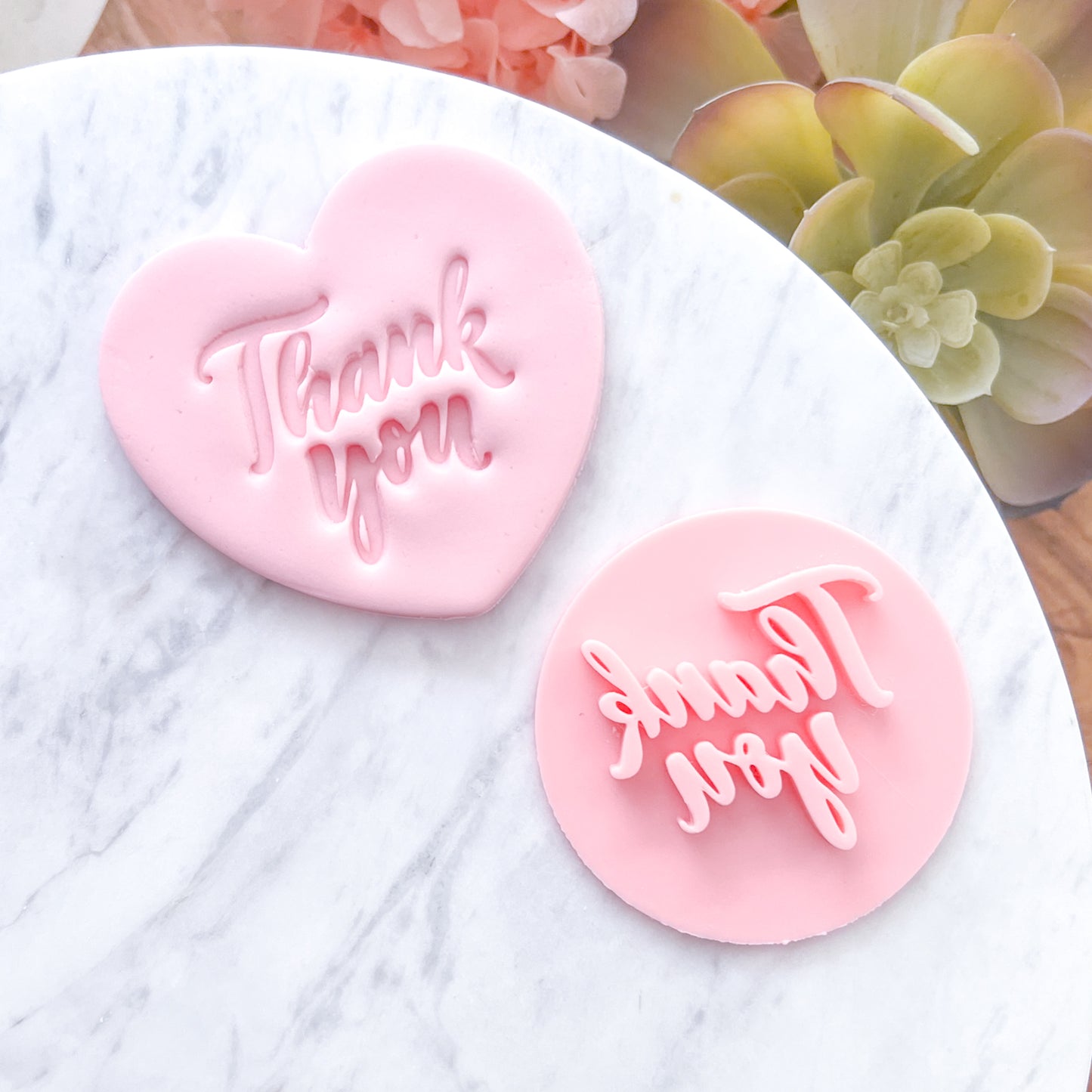 Thankyou Fondant Stamp