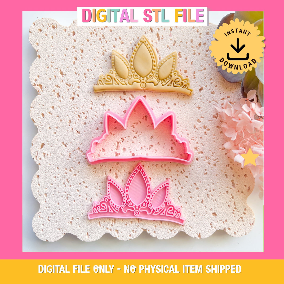 "Tiara" - Cookie Cutter & Stamp