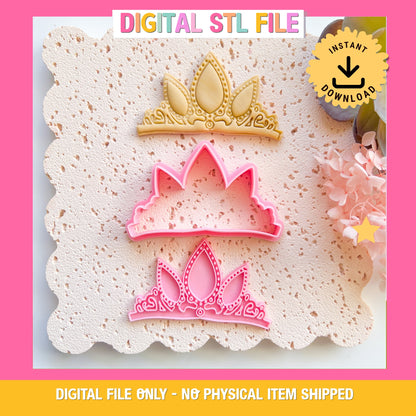 "Tiara" - Cookie Cutter & Stamp