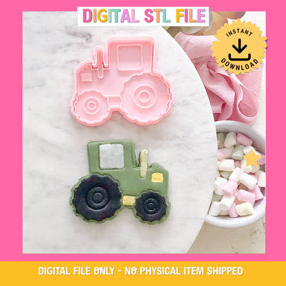 "Tractor" - Cookie Cutter & Stamp