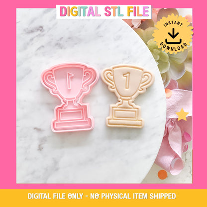 "Trophy" - Cookie Cutter & Stamp