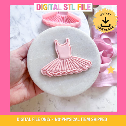 "Tutu #2" - Cookie Cutter & Stamp