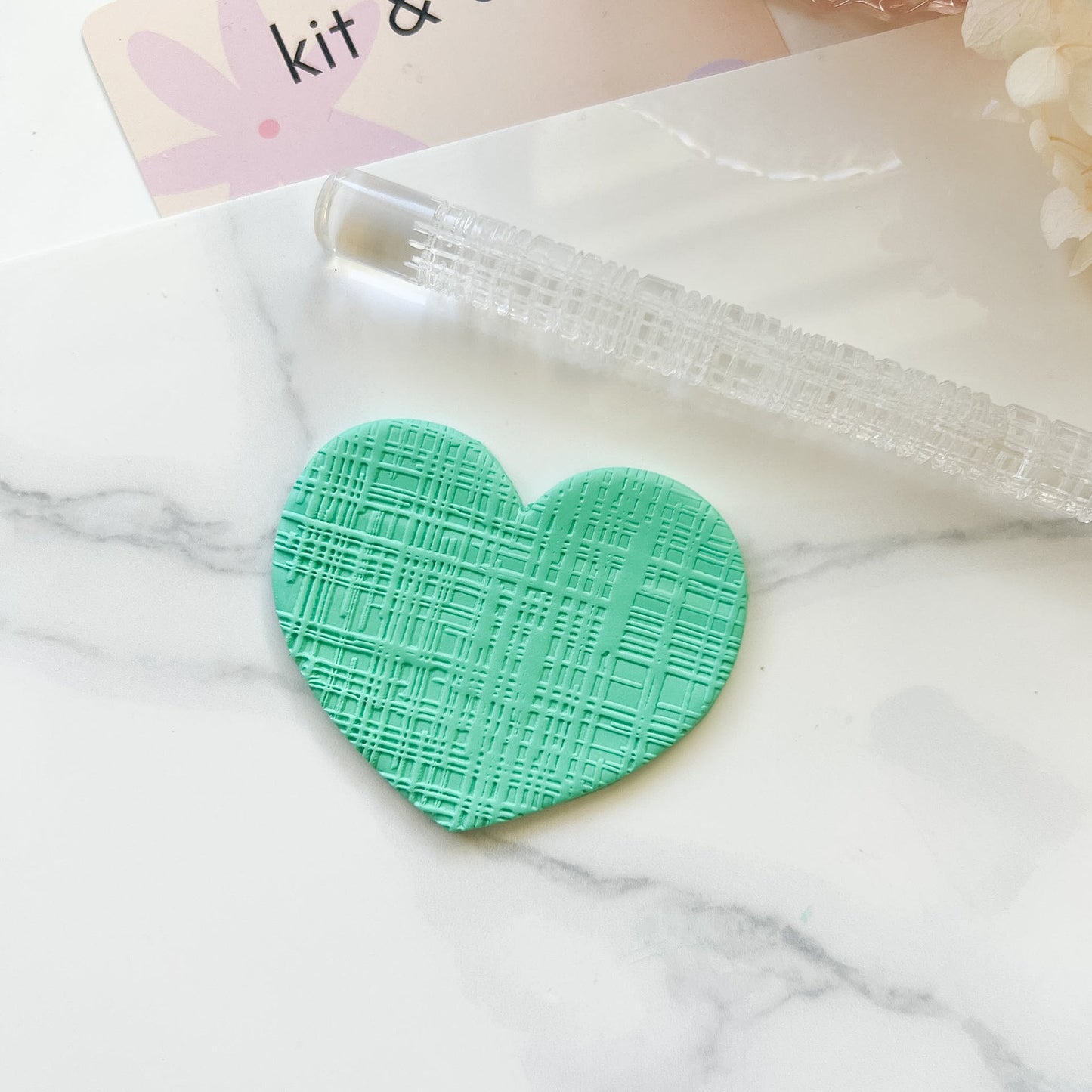 "Crosshatch" - Acrylic Texture Roller