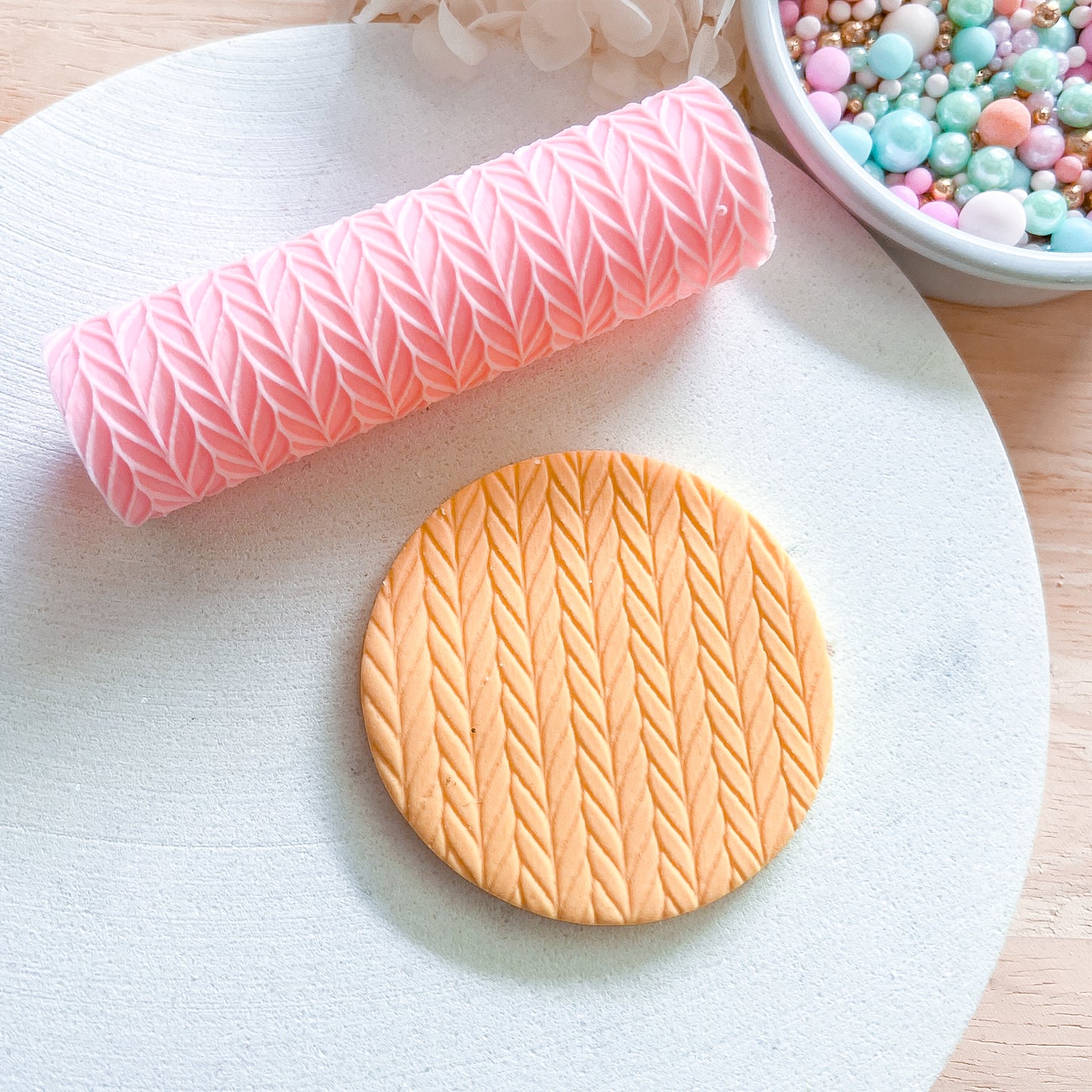 "Knit" Fondant Texture Roller
