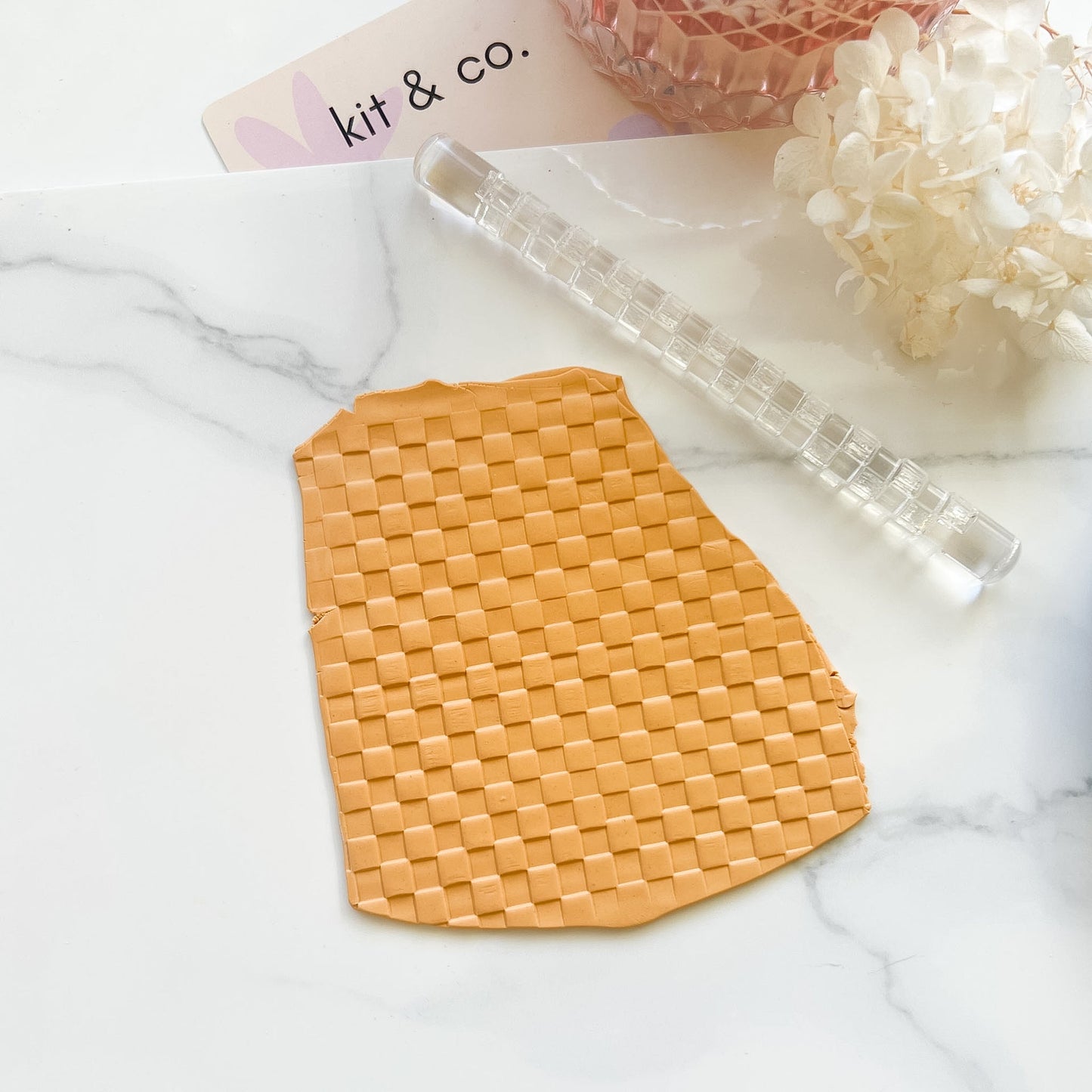 "Checkered" - Acrylic Texture Roller