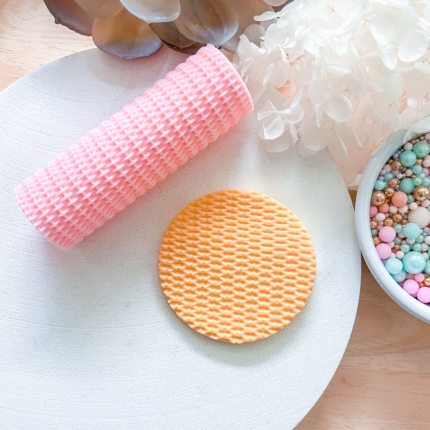 "Woven" Fondant Texture Roller