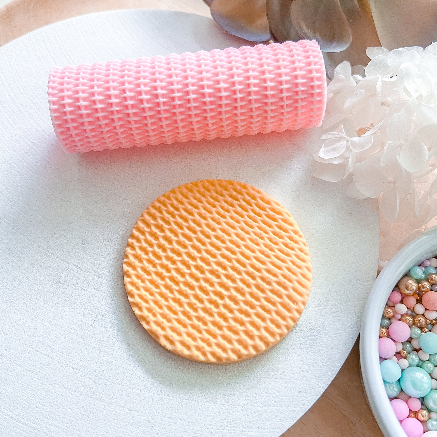 "Woven" Fondant Texture Roller