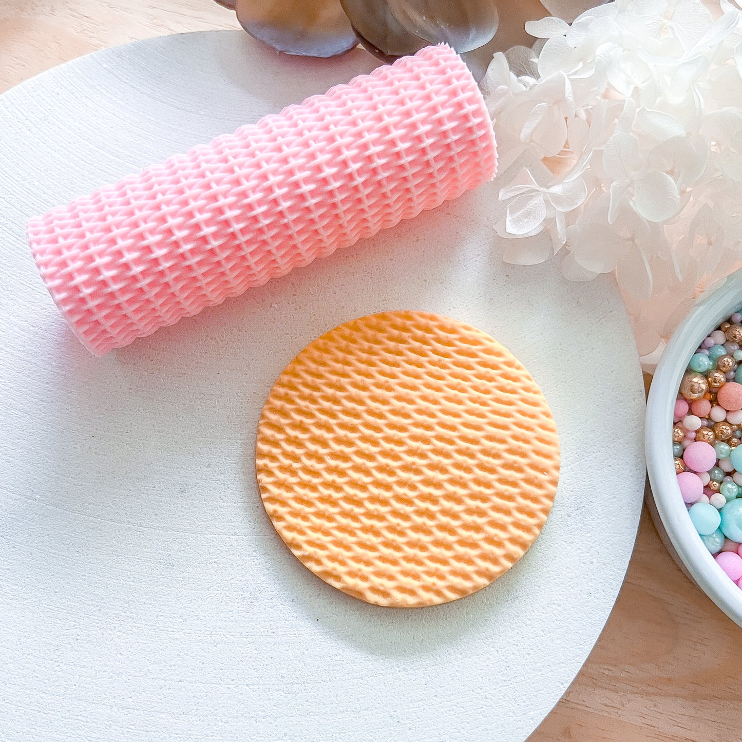 "Woven" Fondant Texture Roller