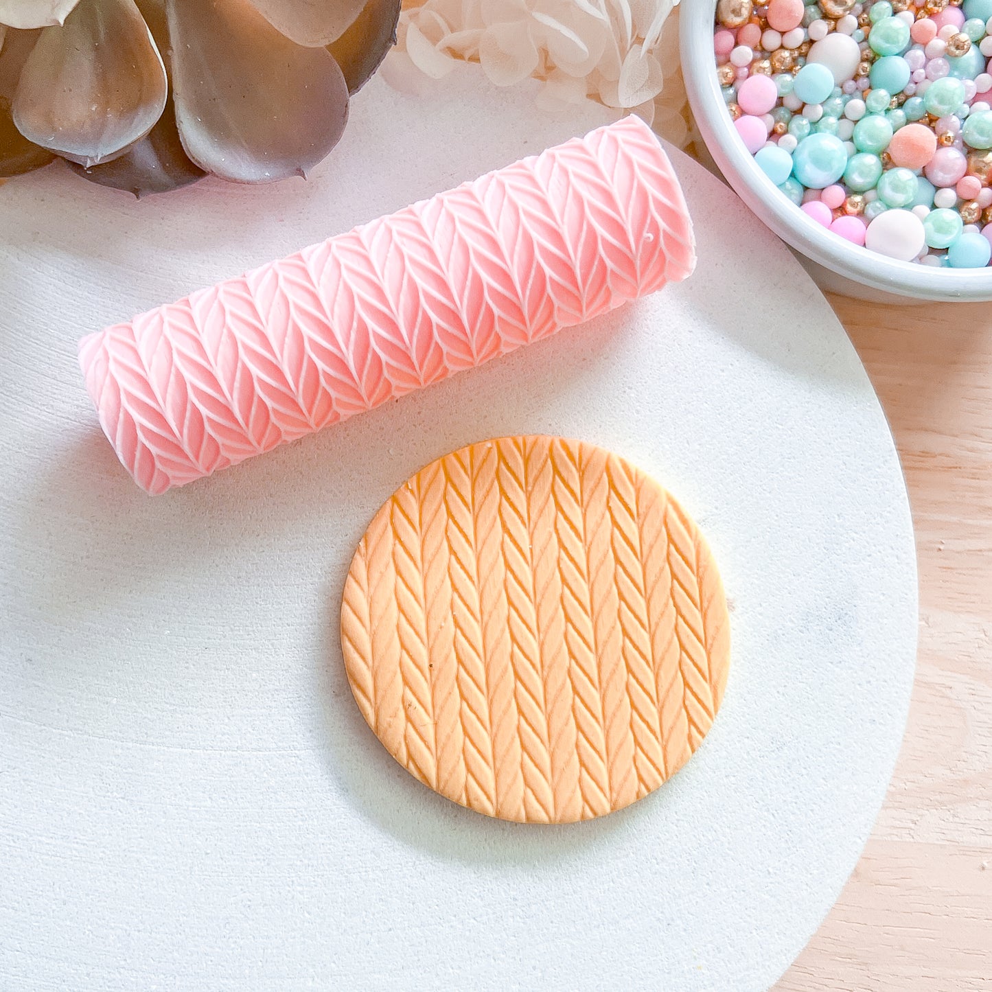 "Knit" Fondant Texture Roller