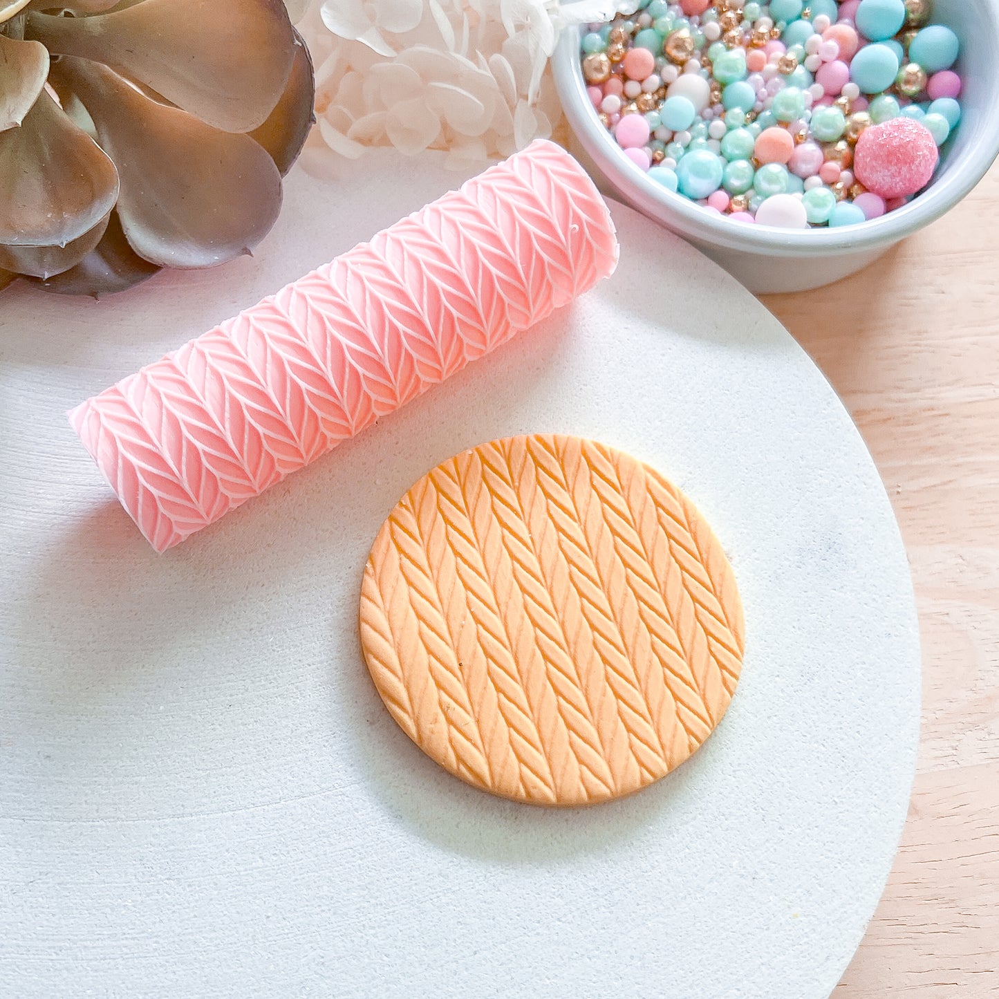 "Knit" Fondant Texture Roller