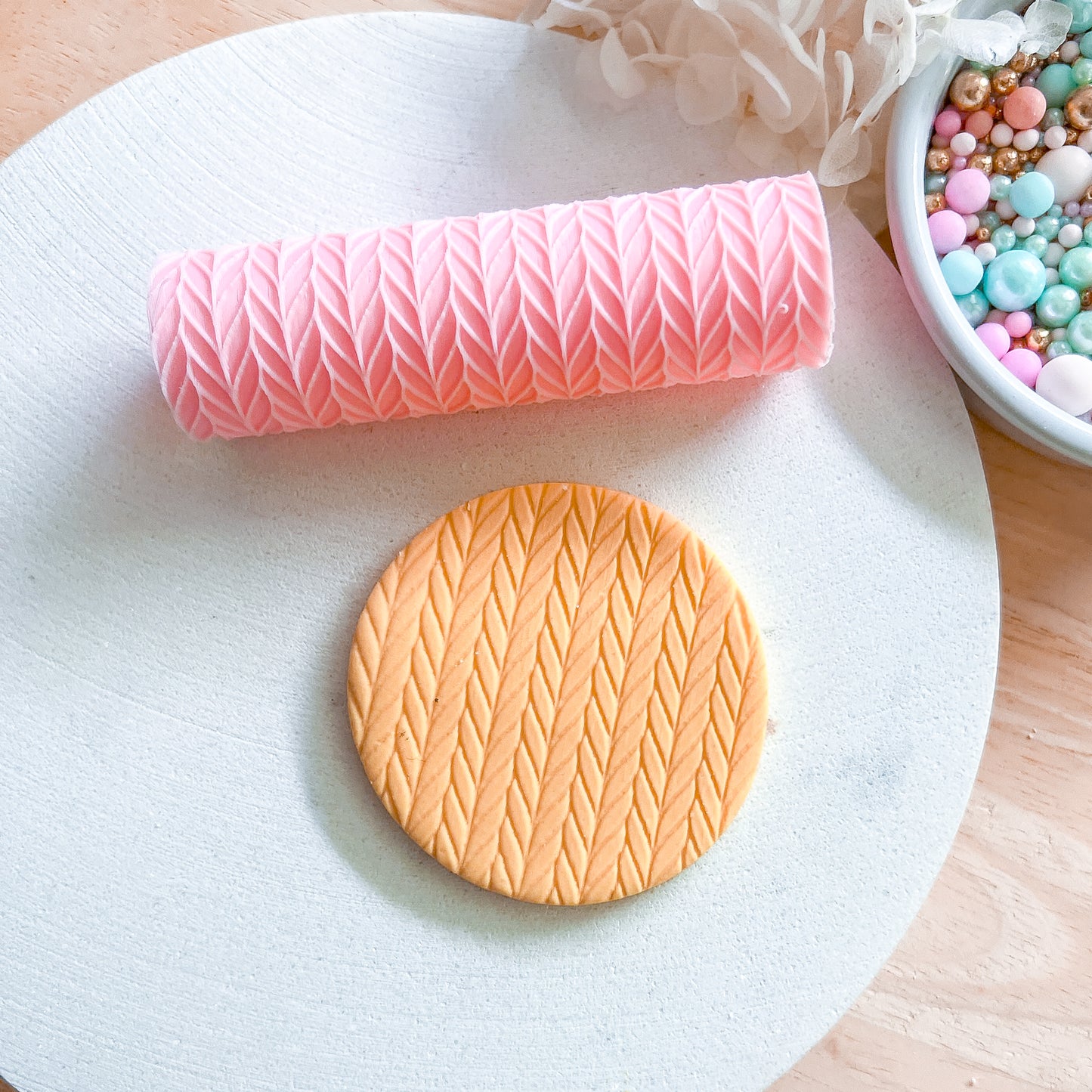 "Knit" Fondant Texture Roller