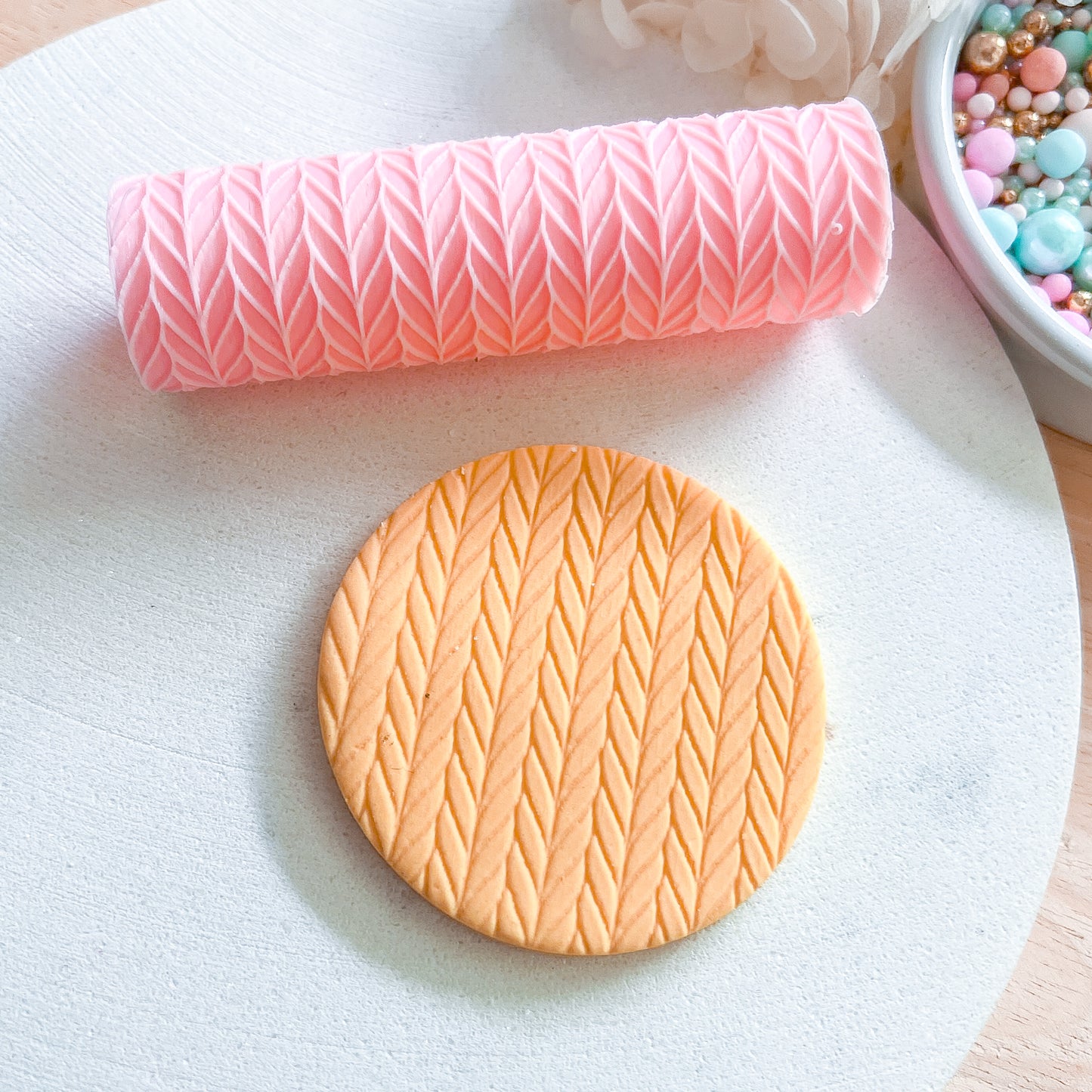 "Knit" Fondant Texture Roller