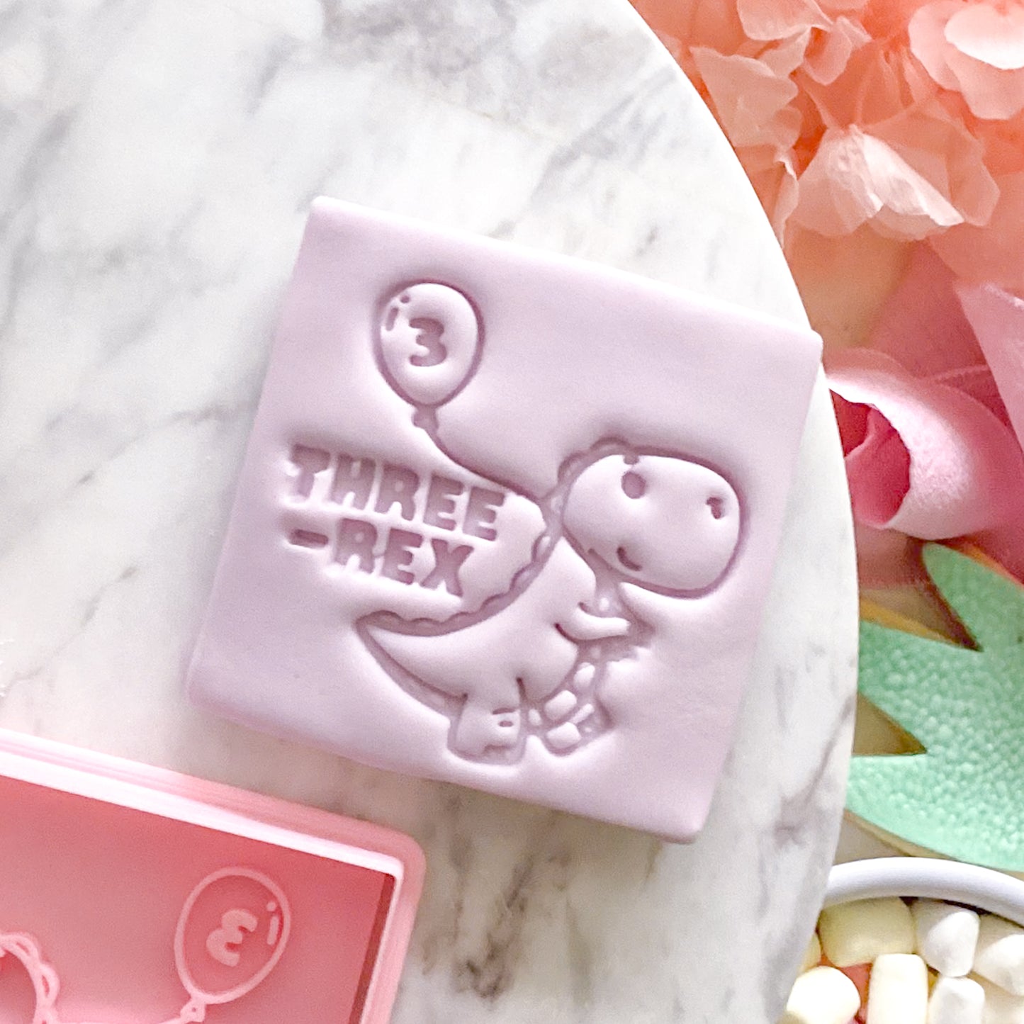 "Three-Rex" - Cookie Cutter & Stamp