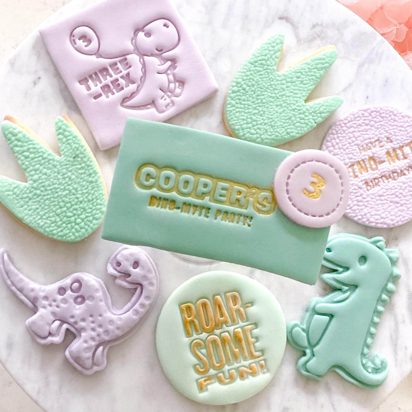 "Three-Rex" - Cookie Cutter & Stamp