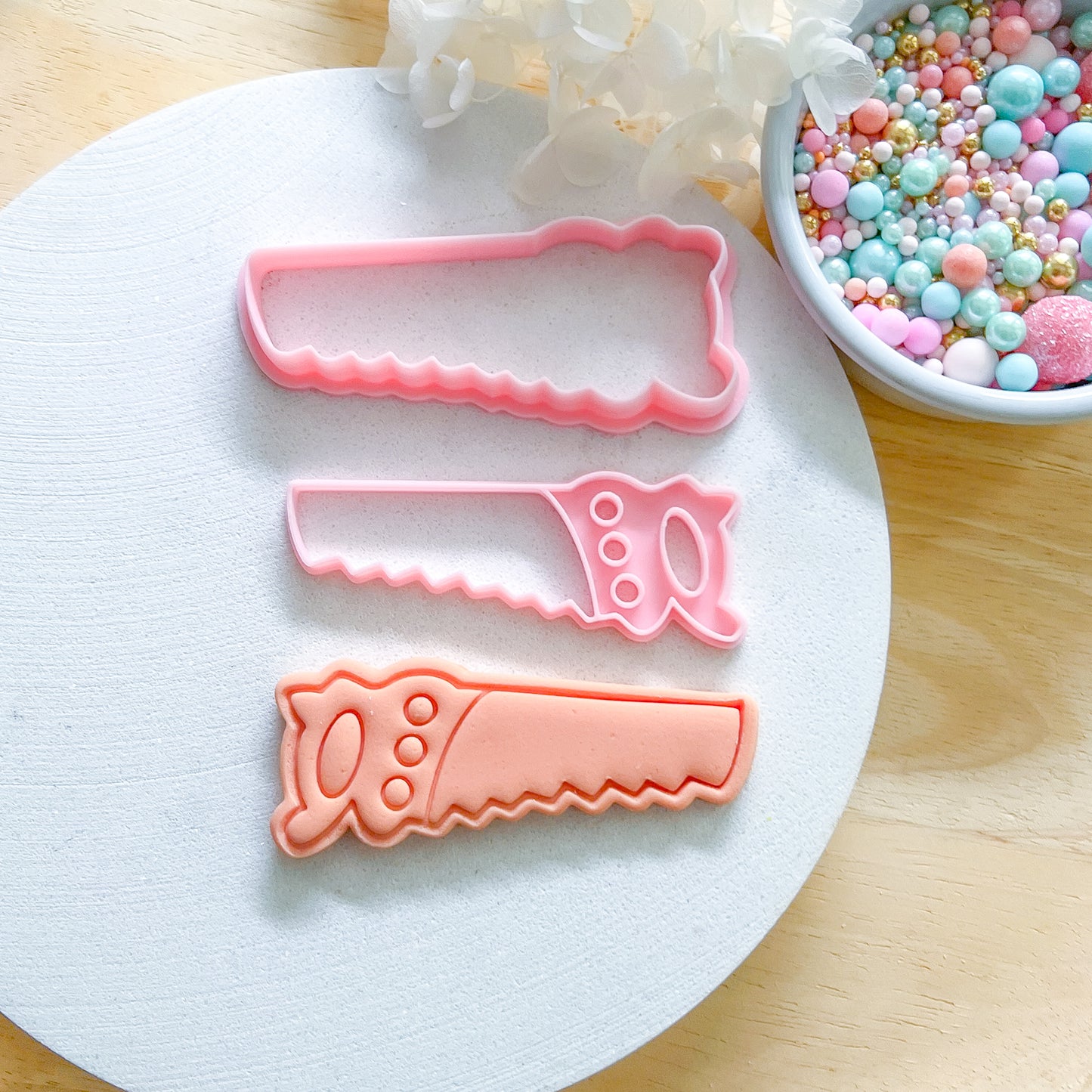 "Saw" Cutter and Stamp Set