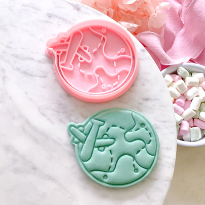 "World Travel" - Cutter & Stamp Set