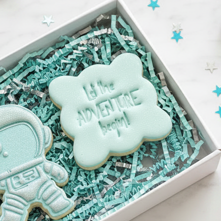 Let the Adventure Begin! - Fondant Stamp